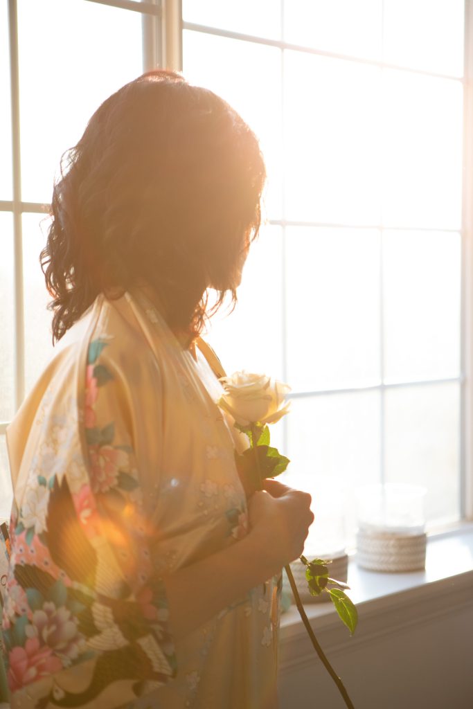 Parent practicing self-care